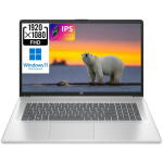 HP 17 17.3" FHD Laptop, Intel i3-1215U, 8GB RAM, 256GB SSD, Wi-Fi, Bluetooth, Silver
