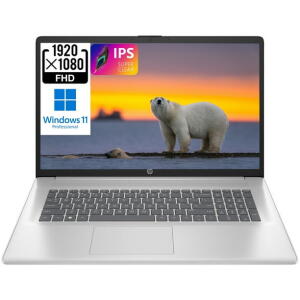 HP 17 17.3" FHD Laptop, Intel i3-1215U, 8GB RAM, 256GB SSD, Wi-Fi, Bluetooth, Silver