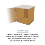 Everbilt 5 Pair Framelesss 35 mm 110-Degree Full Overlay Nickel Cabinet Hinge (10 Pieces) (HC11SFE-NP-U10)