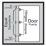 Everbilt 3 in. Square Radius Satin Nickel Squeak-Free Door Hinge (28616)