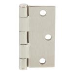 Everbilt 3 in. Square Radius Satin Nickel Squeak-Free Door Hinge (28616)