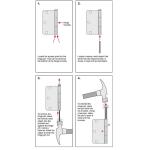 Everbilt 3 in. Square Radius Satin Nickel Squeak-Free Door Hinge (28616)