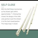 Everbilt 1 Pair 12 in. Self-Closing Bottom Mount Drawer Slide Set 1-Pair (2 Pieces) (D68812E-W-W0)