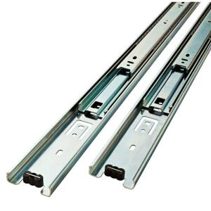 Everbilt 1 Pair 18 in. Full Extension Side Mount Ball Bearing Drawer Slide Set 1-Pair (2 Pieces) (D80618E-ZP-W0)