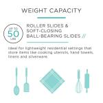 Everbilt 1 Pair 18 in. Soft-Close Full Extension Side Mount Ball Bearing Drawer Slide Set (2 Pieces) (D94218E-ZP-W0)