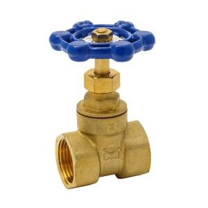 Everbilt 3/4 in. x 3/4 in. Brass FPT Compact-Pattern Threaded Gate Valve (100-404EB)
