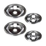 Everbilt 4-Pack Chrome Drip Bowl for GE Electric Ranges (98231)