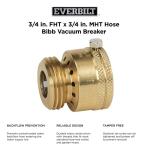 Everbilt 3/4 in. FHT x 3/4 in. MHT Hose Bibb Valve Vacuum Breaker (VACBFPZ4EB)