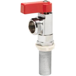 Everbilt 1/2 in. MIP and 1/2 in. SWT x 3/4 in. MHT Brass Washing Machine Hot Water Valve (10-260-H-EB)