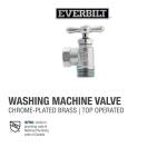 Everbilt 1/2 in. Chrome-Plated Brass FPT Top Operated Washing Machine Valve (102-202EB)