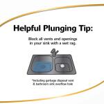 Korky Beehive Mini Sink and Drain Plunger (94-6A)