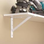 Everbilt 18 in. x 16 in. White Heavy-Duty Shelf Bracket (14835)