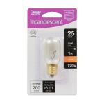 Feit Electric 25-Watt T8 Dimmable E17 Base Incandescent Appliance Light Bulb, Soft White 2700K (BP25T8N/HDRP)