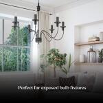 Feit Electric 40W Equivalent BA10 E12 Candelabra Dim White Filament Clear Glass Chandelier LED Light Bulb Soft White 2700K 3-Pack (CFC40927CAWFILHDRP/3)