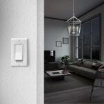 Feit Electric 100-Watt Equivalent B10 E12 Candelabra Dimmable White Filament Clear Chandelier LED Light Bulb Soft White 2700K 3-Pack (CTC100927CAWFILHDRP3)