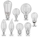 Feit Electric 60-Watt Equivalent B10 E12 Candelabra Dim White Filament Clear Glass Chandelier LED Light Bulb Daylight 5000K 3-Pack (CTC60950CAWFILHDRP/3)