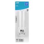 Feit Electric 13-Watt Equivalent PL CFLNI Quad Tube 4-Pin G24Q-1 Base Compact Fluorescent CFL Light Bulb, Cool White 4100K 1-Pack (BPPLD13E/41/HDRP)