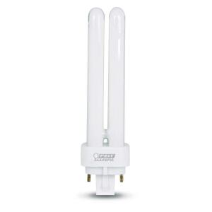 Feit Electric 13-Watt Equivalent PL CFLNI Quad Tube 4-Pin G24Q-1 Base Compact Fluorescent CFL Light Bulb, Cool White 4100K 1-Pack (BPPLD13E/41/HDRP)