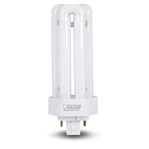 Feit Electric 32W Equivalent PL CFLNI Triple Tube 4-Pin GX24Q-3 Base Compact Fluorescent CFL Light Bulb, Bright White 3500K 1-Pack (BPPLT32E/35/HDRP)