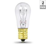 Feit Electric 6-Watt Soft White (2700K) S6 Candelabra E12 Base Dimmable Incandescent Light Bulb 2-Pack (BP6S6/HDRP)