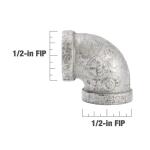 Southland 1/2 in. FIP Galvanized Malleable Iron 90-Degree Elbow Fitting (510-003HN)