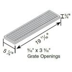 NDS Pro Series 5 in. x 40 in. Channel Drain Kit with Metal Grate (864GMTL)
