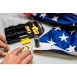 General Tools Brass Grommet Fastening Kit with Case, Includes (6) 3/8 in. and (6) 1/2 in. Grommets