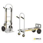 Gorilla 1,000 lbs. Capacity Convertible All Aluminum Hand Truck with Multi-Grip Power Handle, Wide Load Toe Plate Technology (GHA2-10)