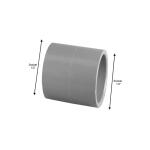 Charlotte Pipe 1/2 in. Sch. 80 PVC S x S Coupling (PVC081001000HA)