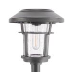 Home Decorators Collection Palmdale 20 Lumen Gray LED Weather Resistant Outdoor Solar Path Light with Glass Lens 4-Pack (NXT-2364-V-4PK)