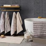 Jeffrey Court Basalt Herringbone Gray 10 in. x 10.75 in Honed Basalt Wall and Floor Mosaic Tile (0.765 sq. ft./Each) (97935)