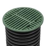 NDS 8 in. Plastic Round Drainage Grate in Green (20)