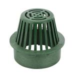 NDS 6 in. Plastic Round Atrium Drainage Grate in Green (80)