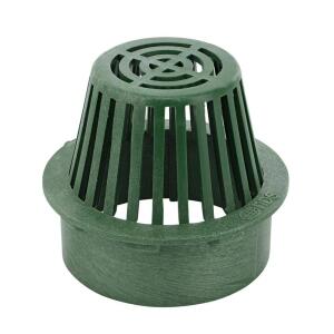NDS 6 in. Plastic Round Atrium Drainage Grate in Green (80)