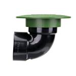 NDS Pop-Up Drainage Emitter with Elbow for 3 in. Drain Pipes, Green Plastic (322G)