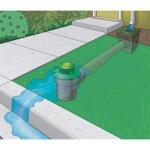 NDS Pop-Up Drainage Emitter with Elbow for 4 in. Drain Pipes, Green Plastic (422G)