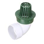 NDS 3 in. and 4 in. Combo Plastic Atrium Grate, Green (75U)