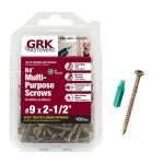 GRK Fasteners #9 x 2-1/2 in. Star Drive Torx Bugle Head R4 Multi-Purpose Wood Screw (100-per Pack) (103101)