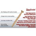 GRK Fasteners #9 x 2-1/2 in. Star Drive Torx Bugle Head R4 Multi-Purpose Wood Screw (100-per Pack) (103101)