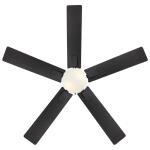 Hampton Bay 52 in. Corwin Indoor/Outdoor Matte Black LED Ceiling Fan with Light Kit (56051)