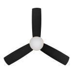 Hampton Bay Blaketon 46 in. Indoor/Covered Outdoor Matte Black Modern Ceiling Fan with Integrated LED and Remote Control (SW23096 MBK)