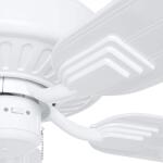 Hampton Bay Barrow Island 52 in. Indoor/Outdoor Wet Rated White Ceiling fan (YG529-WH)