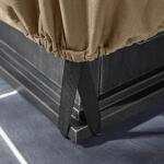 Hampton Bay 35.25 in. L x 35.25 in. W x 18 in. H Beige Patio Square Fire Pit Cover (HB210115)