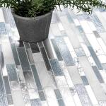 MSI Harlow Interlocking 12 in. x 12 in. Mixed Multi-Surface Mosaic Tile (1 sq. ft./Each) (SGLSMTIL-HAR8MM)