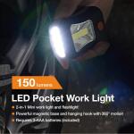 HDX 150 Lumens LED Pocket Work Light (EL2520)