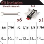 Husky SAE & MM (6-Piece) Flare Nut Wrench Set