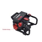 Husky 10,000 Lumen Three-Head Hybrid LED Work Light with Rechargeable Battery (7903801012)