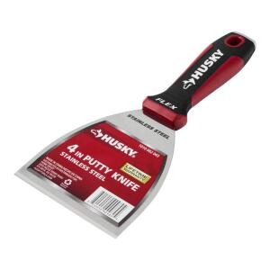 Husky 4 in. Putty Knife with Flexible Stainless Steel Blade (90980)