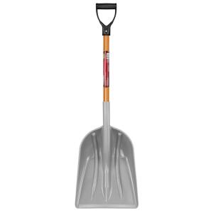 Husky 31 in. Plastic Scoop Shovel with Wood Handle and D-Grip (77540-945)