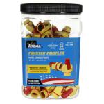 IDEAL Twister ProFLEX (30-1147P) Red/Yellow Wire Connector, Jar of 100 (30-1147P)